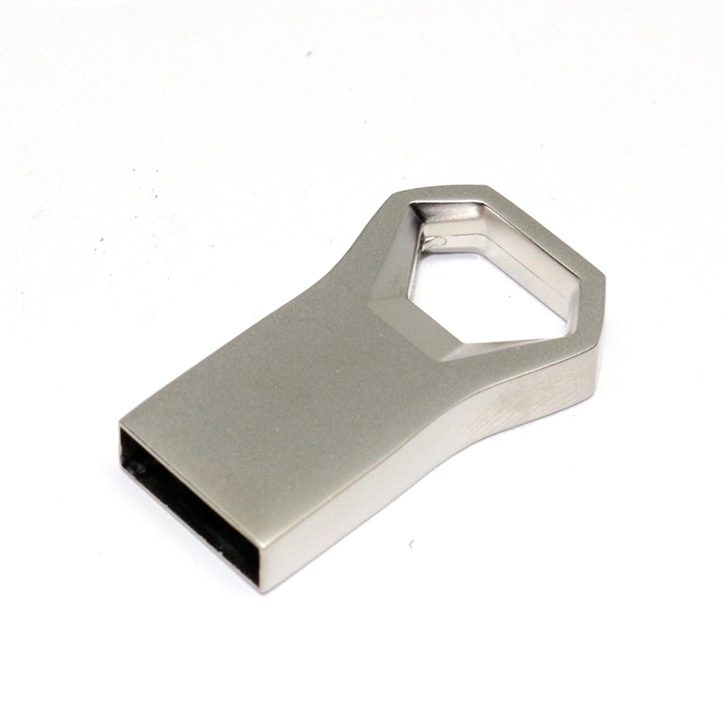 Polygon Metal Mini Thumb USB Flash Drive USB Drive USB Stick Pen Drive USB with Laser Logo