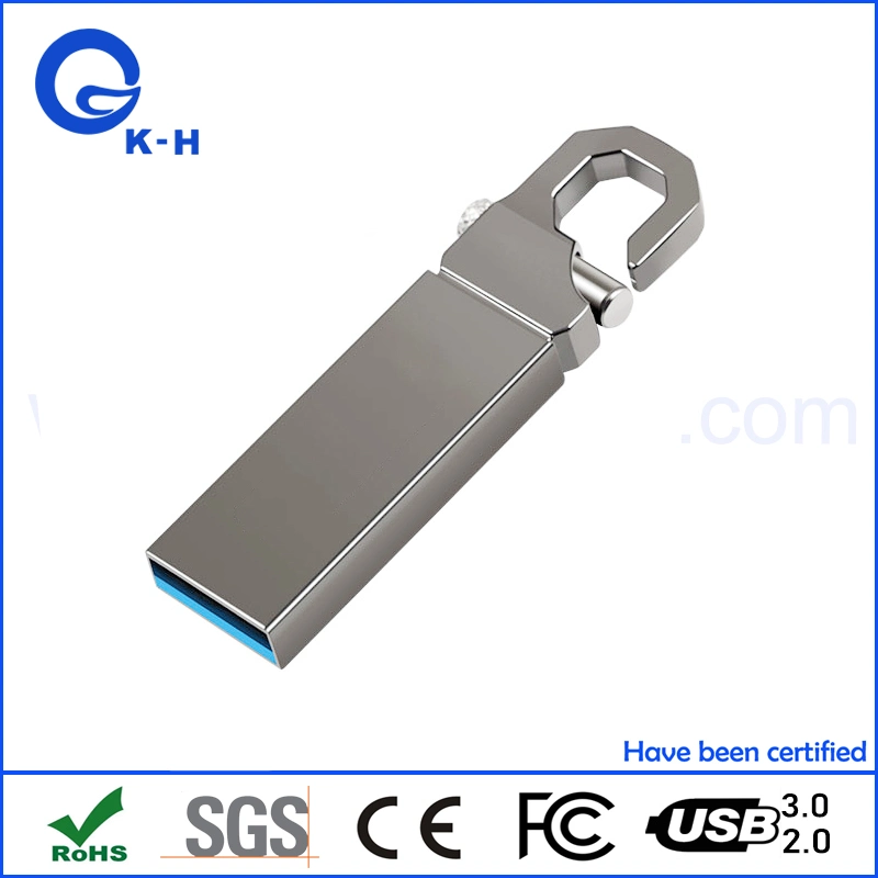 Hook Metal Waterproof 4GB 8GB 16GB 32GB 64GB USB Flash Memory Drive
