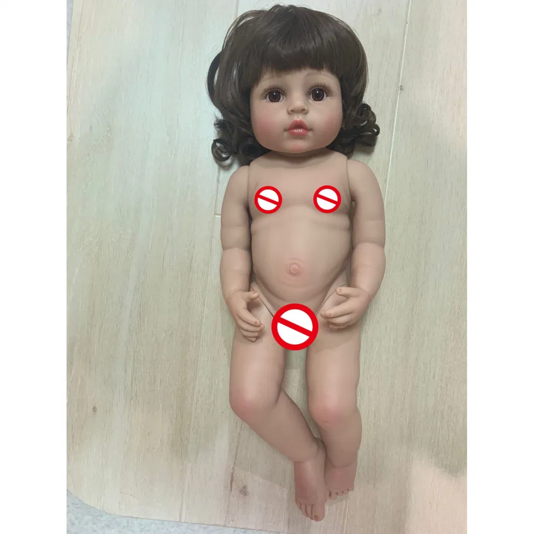 Big Real Baby Size 55cm Full Body Soft Silicone Reborn Toddler Girl Princess Doll Bath Doll Toy Bonecas Girl Menina De Silicone