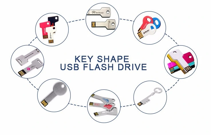 Multi Color Metal Key USB Flash Drive 32GB with Custom Logo