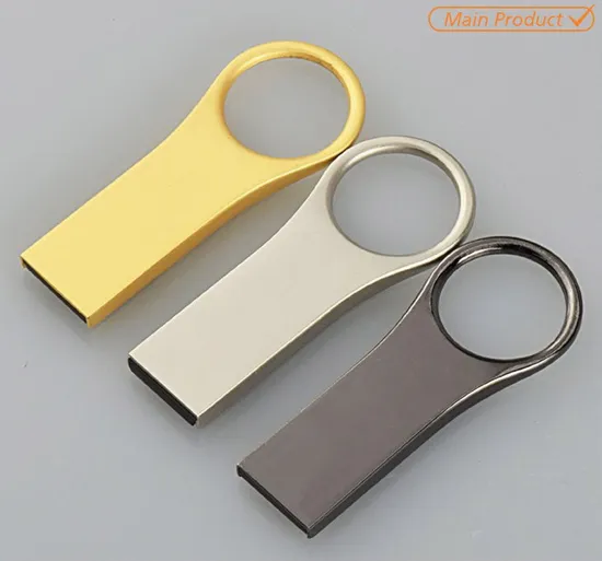 Key Ring USB 32GB Metal USB Flash Drive 32GB with Free Logo Engraving and Data Loading Metal Key USB Drive 32GB with Real Memory Capacity Top Quality