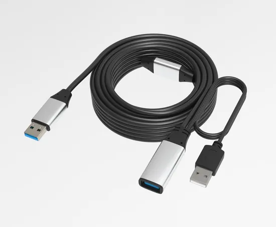 Displayport Minidp HD01 EMI VGA 5gbps Type a/B/C Male to Female with Power USB 3.0 Extension Long Cable 
