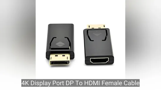 4K Display Port Dp to HDMI Female Cable Adapter Converter 