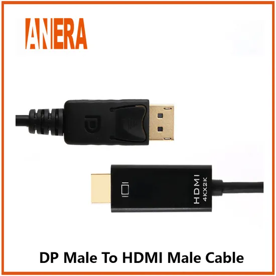 Hot Selling Display Port to HDMI Cable High Resolution Cable Male to Male 4K for Computer Monitor 1.8m 