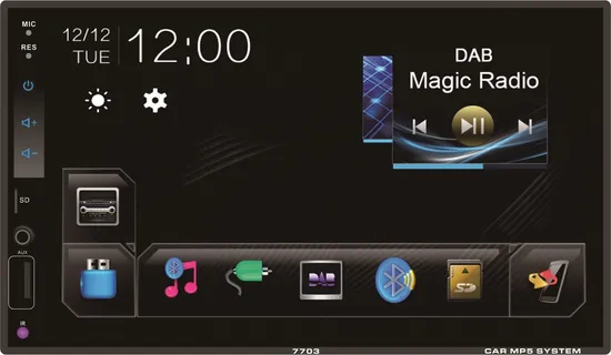 Best Car Audio System Two DIN MP5 Bluetooth Player 